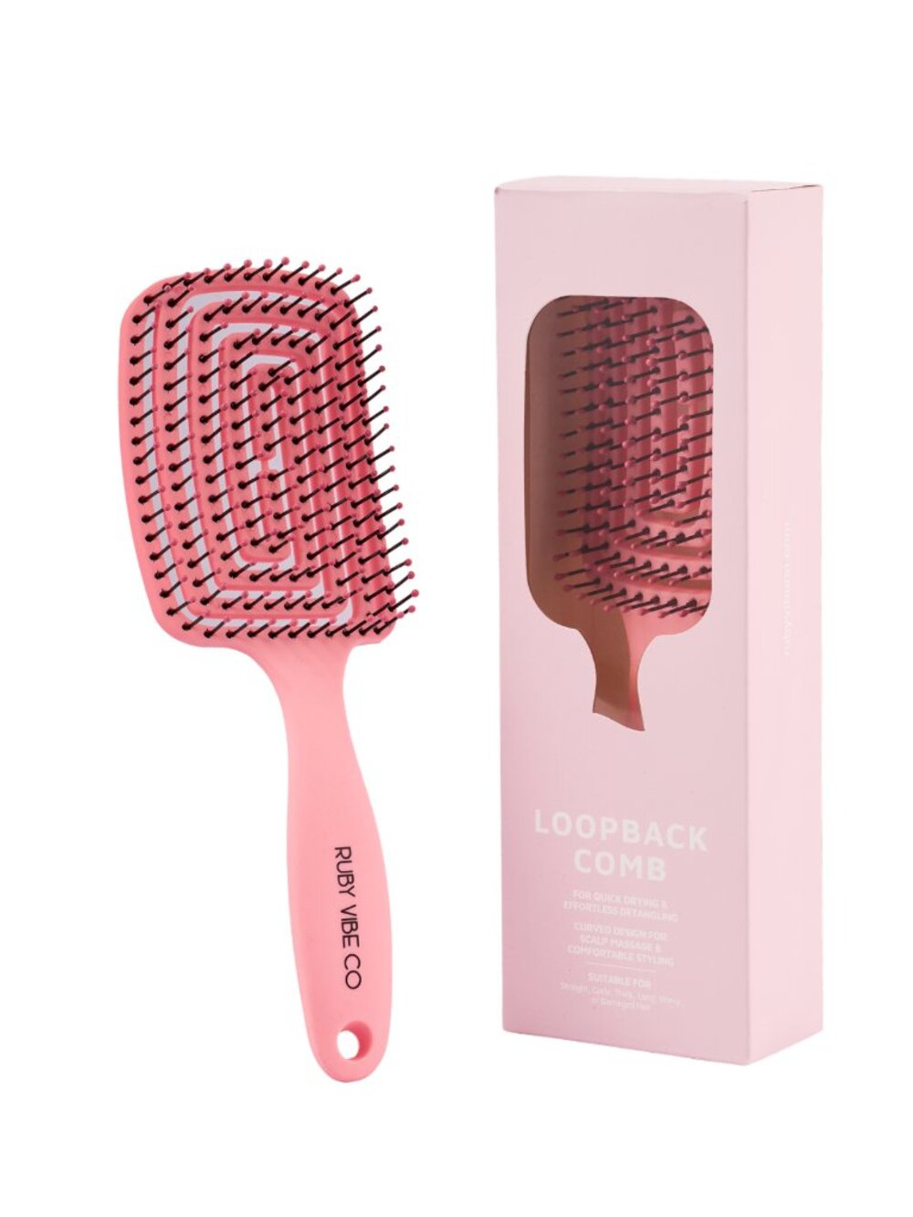 Detangle Hair Brush – Curved Vented Detangling Hair Brush